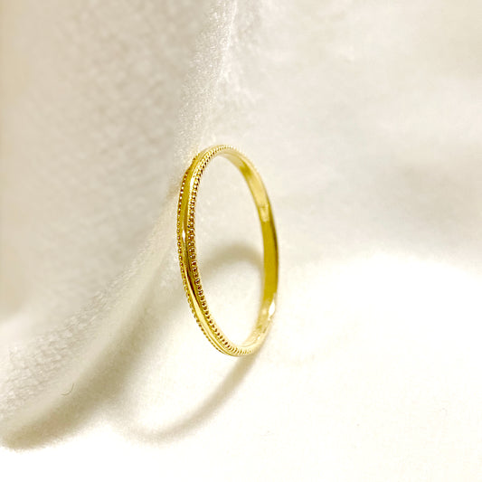 k18 フルエタニティミルグレインリング